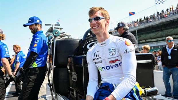 While he's had a difficult IndyCar rookie season, Sting Ray Robb can still usually be found with a smile on his face. Photo courtesy IndyCar.